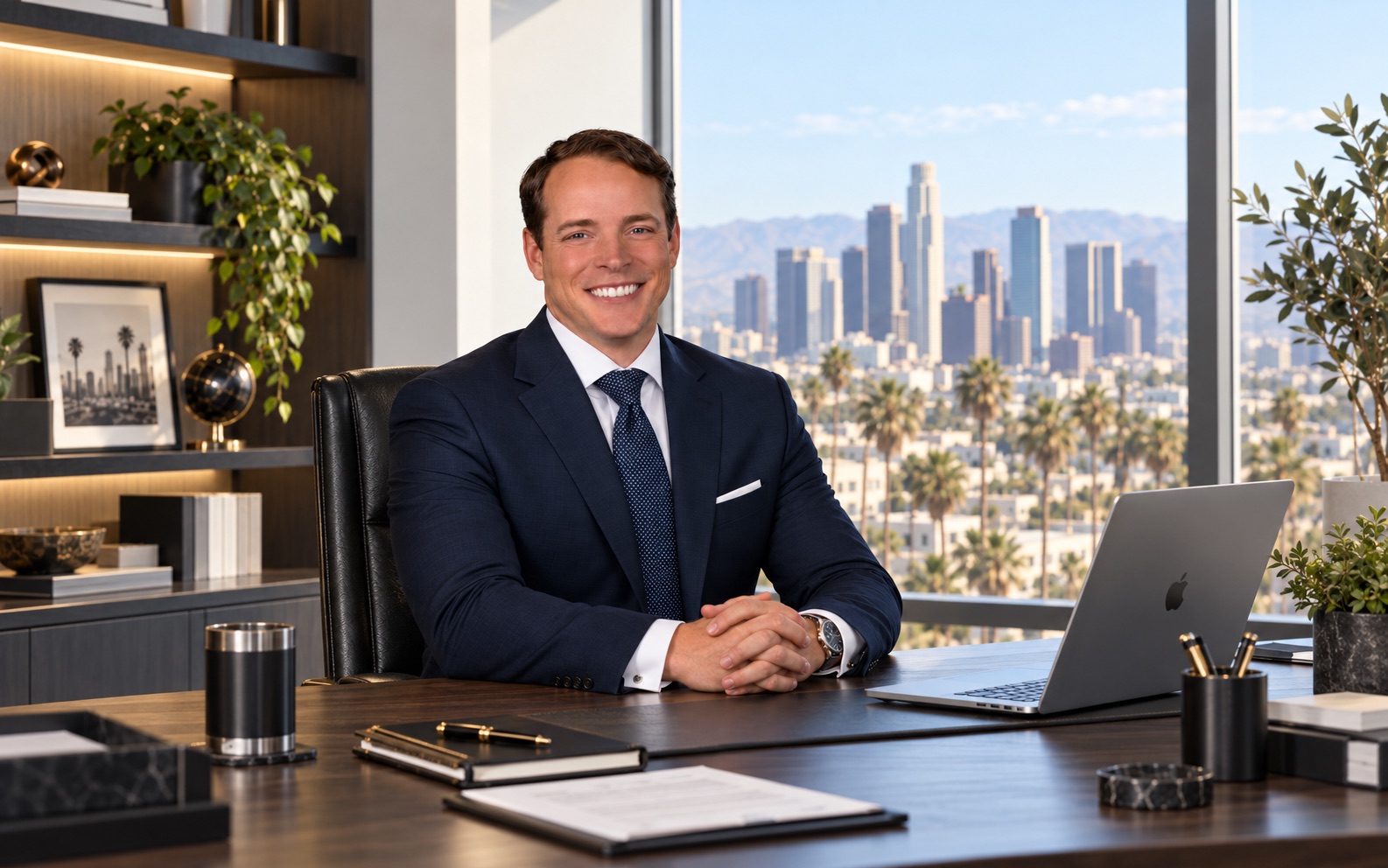 Jack Gladden in his office